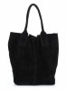 Bőr táska shopper bag Genuine Leather fekete 801